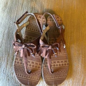 Seychelles sandals, girls size 3, brown